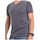 Vêtements T-shirts & Polos Ritchie T-shirt col V pur coton NAYO Bleu