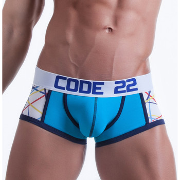 Sous-vêtements Homme Boxers Code 22 Shorty Abstract Code22 Bleu Ciel