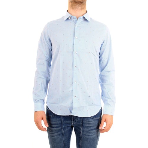 Vêtements Homme Chemises manches courtes Manuel Ritz 2632E602L193293 Bleu