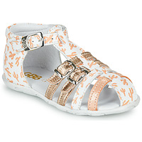 Chaussures Fille Sandales et Nu-pieds GBB RIVIERA Blanc / Rose