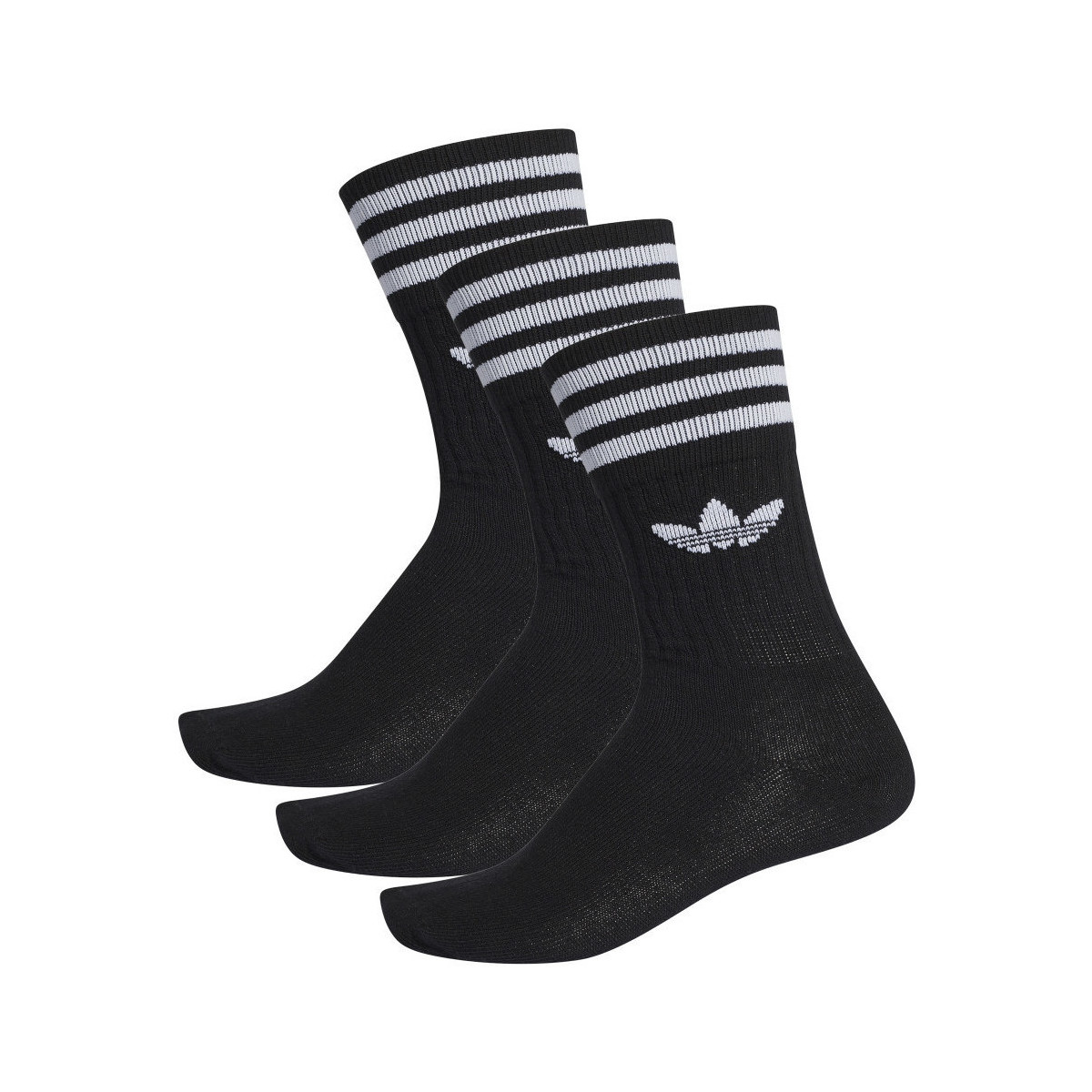 Sous-vêtements Chaussettes adidas Originals Solid crew sock Noir