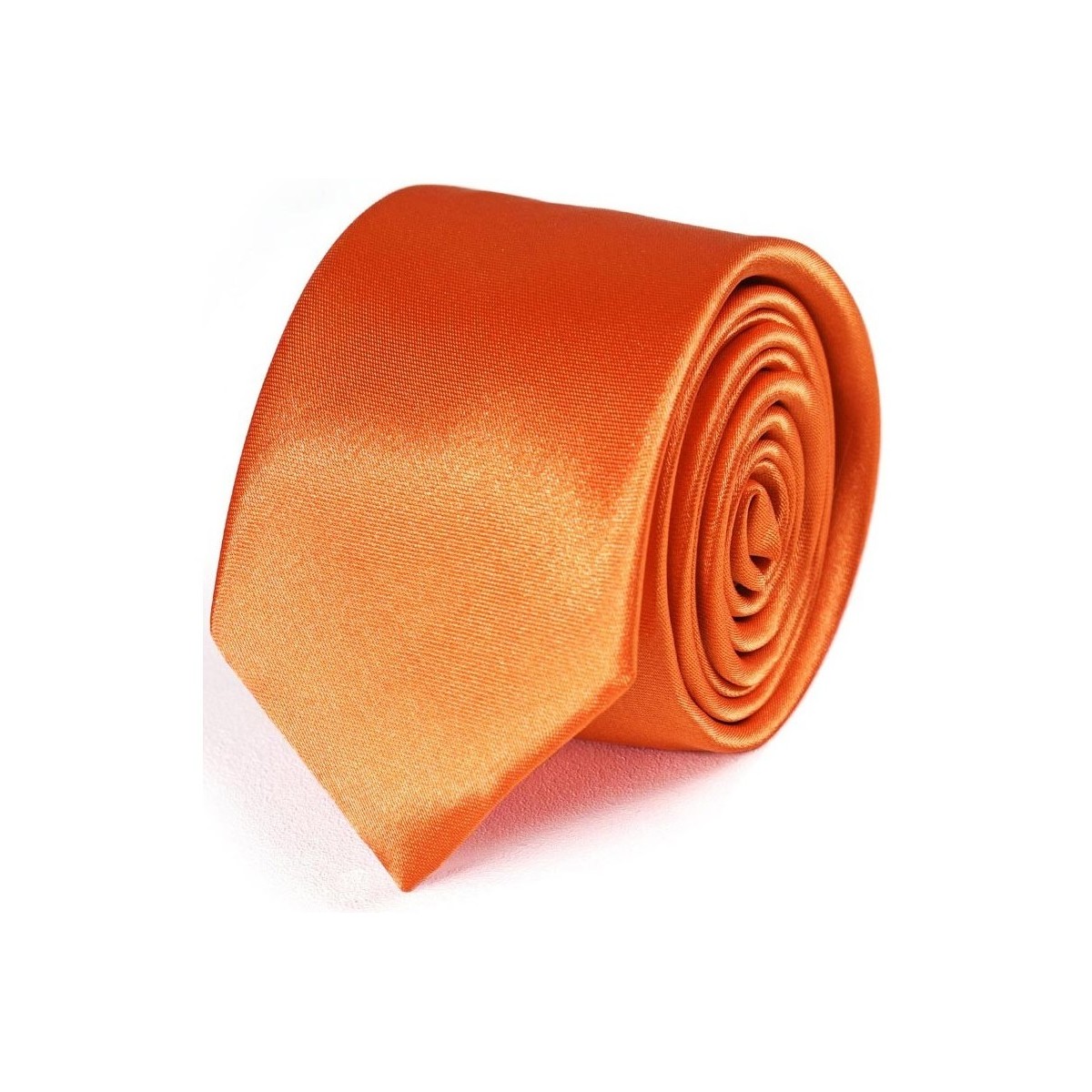 Vêtements Homme Cravates et accessoires Dandytouch Cravate Slim unie Orange