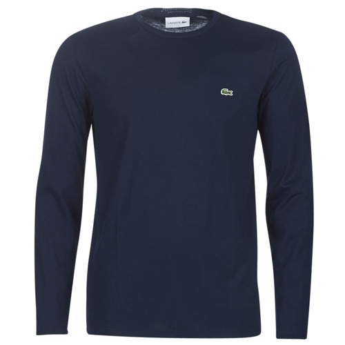 Vêtements Homme T-shirts manches longues neuf Lacoste TH6712 Marine