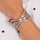 Montres & Bijoux Femme Bracelets Sc Crystal B1635-ARGENT Argenté