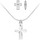 Montres & Bijoux Femme Colliers / Sautoirs Sc Crystal BS017-SN016-CRYS Argenté
