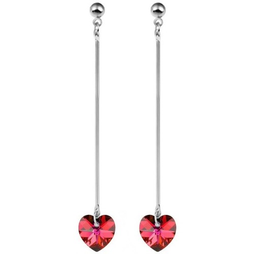 Silver Street Lo Boucles d'oreilles Sc Crystal BS1552-SIAM Rouge