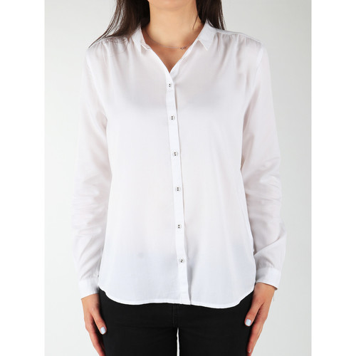 Vêtements Femme Chemises / Chemisiers Wrangler L/S Relaxed bag-print Shirt W5190BD12 Blanc
