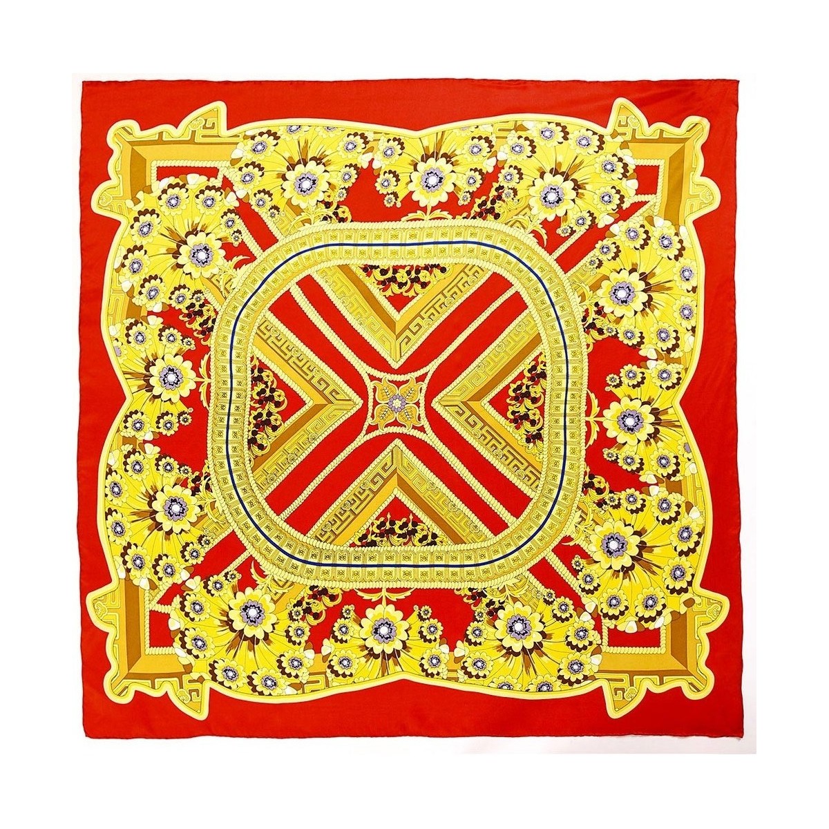 Accessoires textile Femme Echarpes / Etoles / Foulards Allée Du Foulard Carré de soie Premium Aleja Rouge