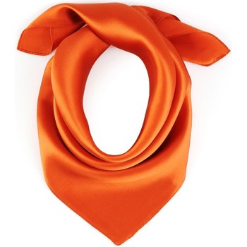 Accessoires textile Femme Echarpes / Etoles / Foulards Allée Du Foulard Carré de soie Piccolo uni Orange