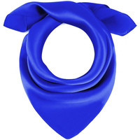 Accessoires textile Femme Echarpes / Etoles / Foulards Allée Du Foulard Carré de soie Piccolo uni Bleu-roi