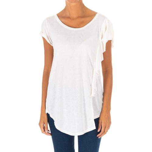 Vêtements Femme T-shirts manches courtes Met 10DMT0277-J1253-0001 Blanc