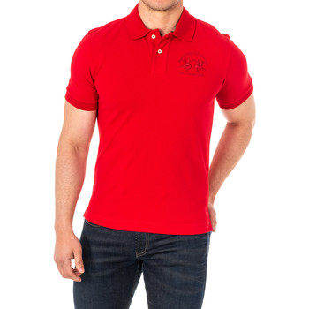 Vêtements Homme Bar jersey recommande polo shirt La Martina 2MP000-06008 Rouge