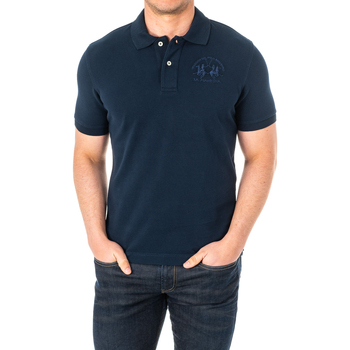Vêtements Homme Bar jersey recommande polo shirt La Martina 2MP000-07017 Bleu