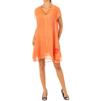 Vêtements Femme Robes courtes La Martina Robe Orange