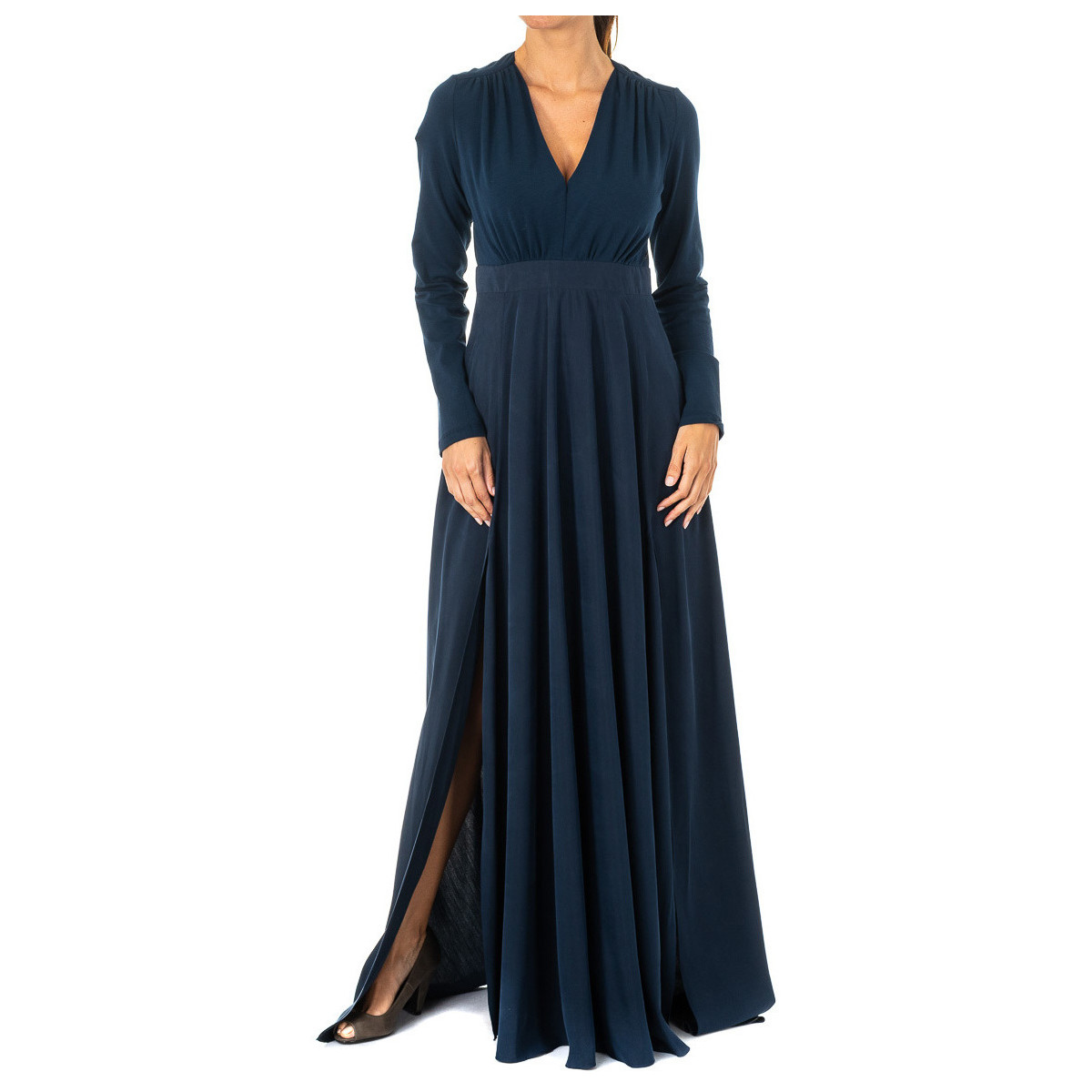 Vêtements Femme Robes longues La Martina KWD005-07017 Bleu