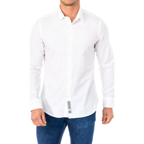 Vêtements Homme Chemises manches longues La Martina LMC305-00001 Blanc