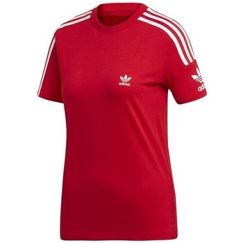adidas Originals Lock UP Tee Rouge - Vêtements T-shirts manches courtes  Femme 47,00 €