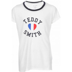 Vêtements Fille T-shirts manches courtes Teddy Smith 51005733D Blanc