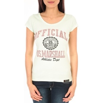 Vêtements Femme T-shirts manches courtes Sweet Company T-shirt US Marshall vert clair F.T110 Vert
