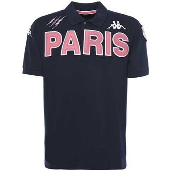 Vêtements T-shirts & Polos Kappa POLO Corduroy RUGBY STADE FRANÇAIS PARI Bleu