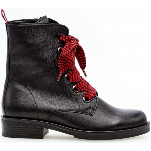 Chaussures Gabor cuir talonblock Noir - Chaussures Boot Femme 120 