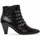 Chaussures Femme Bottines Gabor Bottines en cuir à talon aiguille Noir
