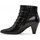 Chaussures Femme Bottines Gabor Bottines en cuir à talon aiguille Noir