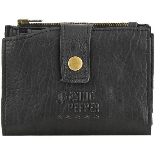 Basilic Pepper Porte-monnaie porte-cartes cuir COW 16C-00BCOW94 BLACK -  Sacs Porte-monnaie Femme 49,00 €