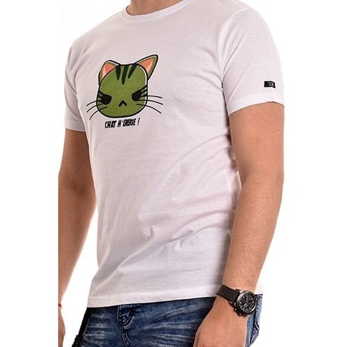 Vêtements Centaur Print Crew Neck T-Shirt In Cotton T-shirt col rond pur coton organique NAMANGA Blanc