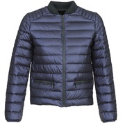 single-breasted fitted jacket Blue