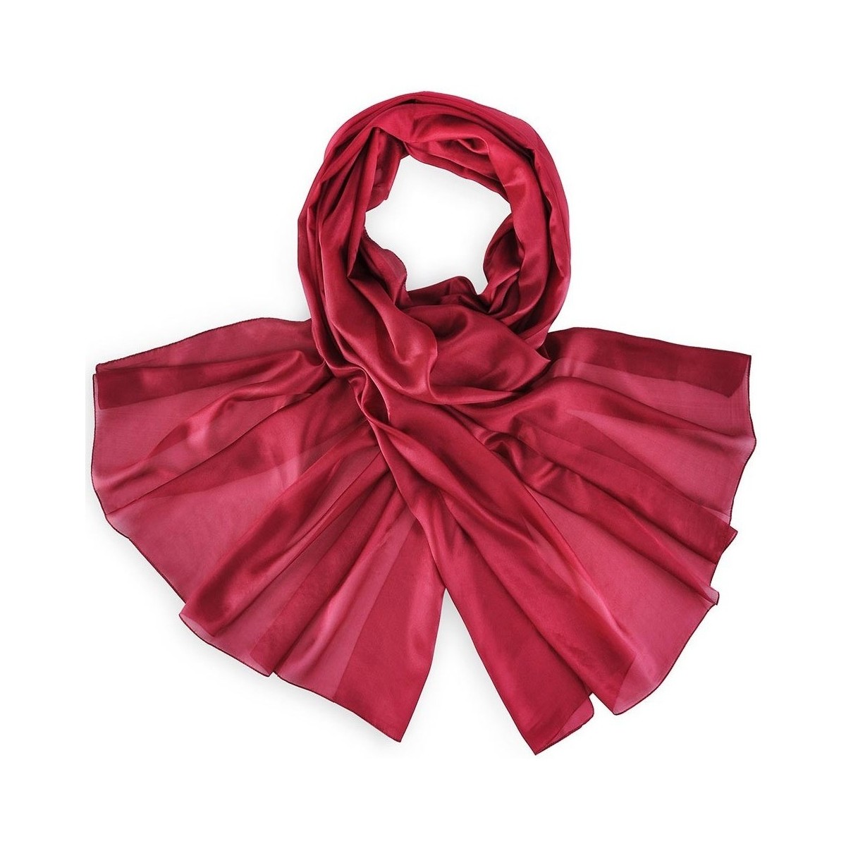 Accessoires textile Femme Echarpes / Etoles / Foulards Allée Du Foulard Etole soie unie Rouge