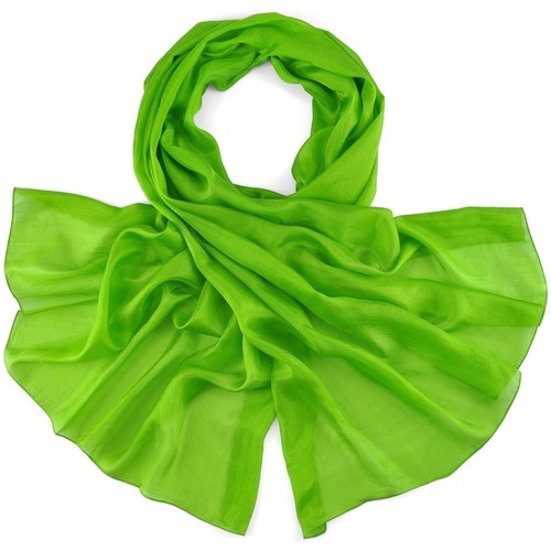 Accessoires textile Femme Aller au contenu principal Allée Du Foulard Etole soie unie Vert