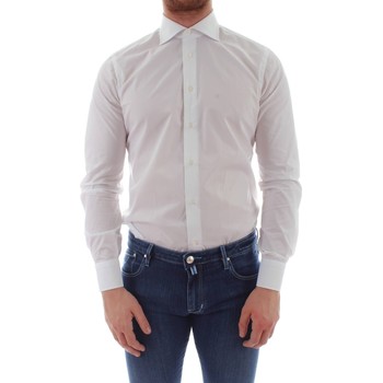 Vêtements Homme Chemises manches longues Borriello 1401 Blanc