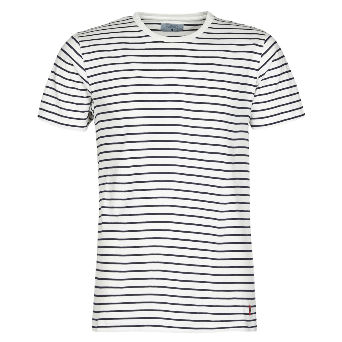 Vêtements Homme embroidered-logo band collar shirt ACHERNAR Marine / Blanc