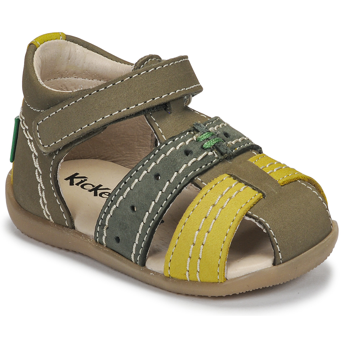 Chaussures Enfant Sandales et Nu-pieds Kickers BIGBAZAR-3 Vert