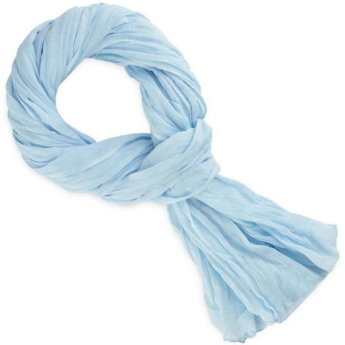 Allée Du Foulard Chèche coton uni Bleu ciel - Accessoires textile echarpe  11,80 €