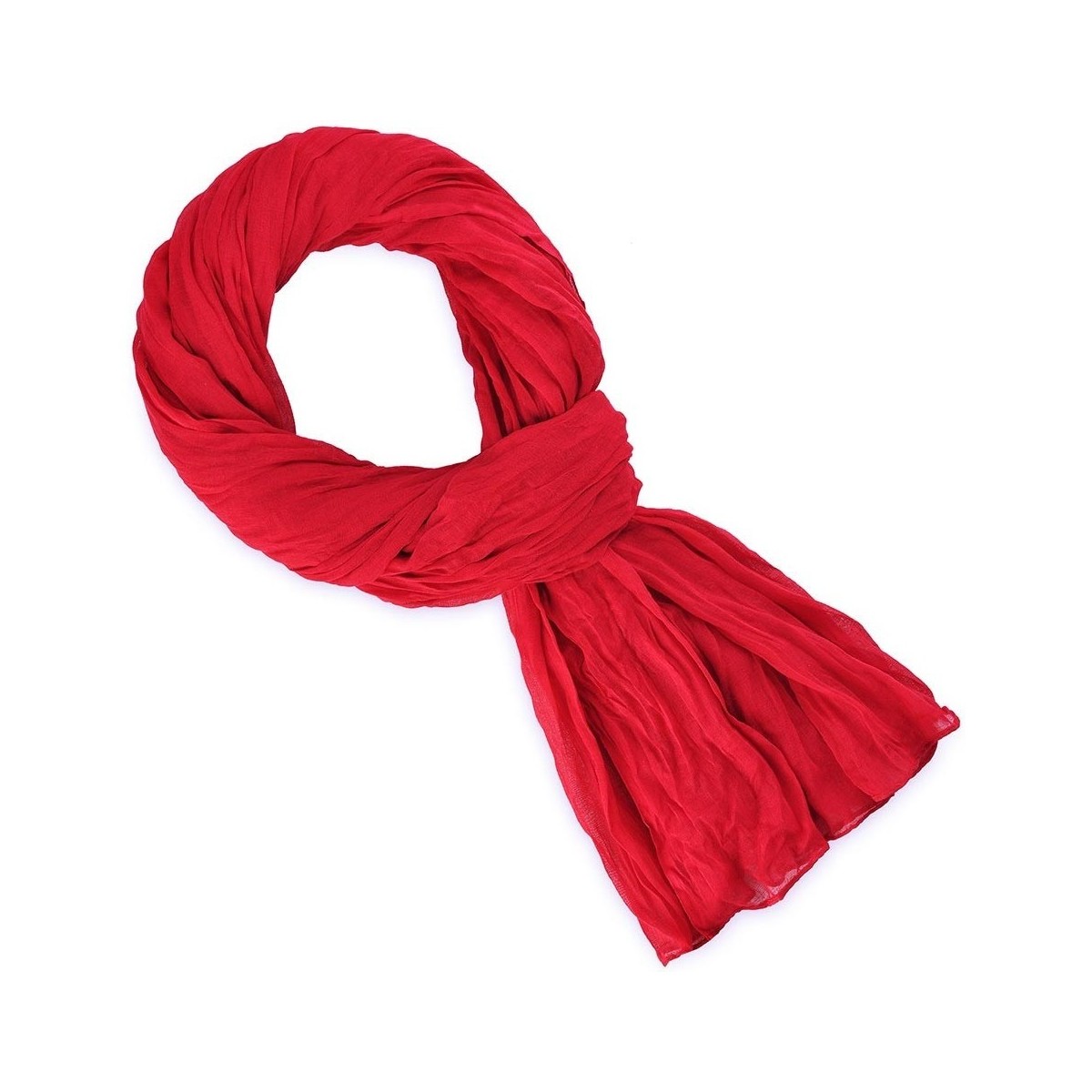 Accessoires textile Echarpes / Etoles / Foulards Allée Du Foulard Chèche coton uni Rouge