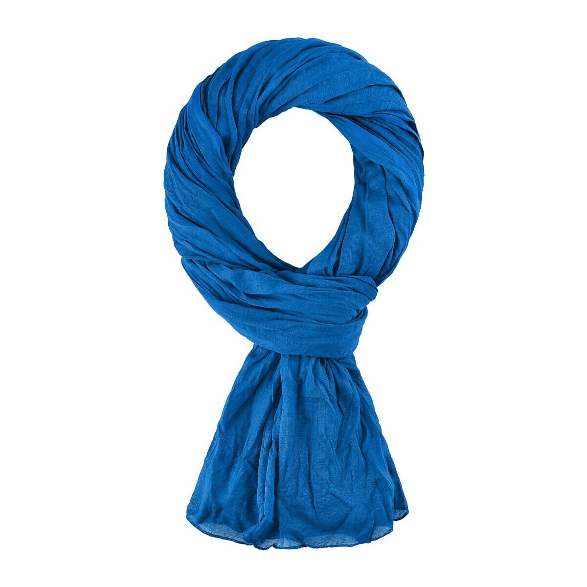 Accessoires textile Echarpes / Etoles / Foulards Allée Du Foulard Chèche coton uni Bleu