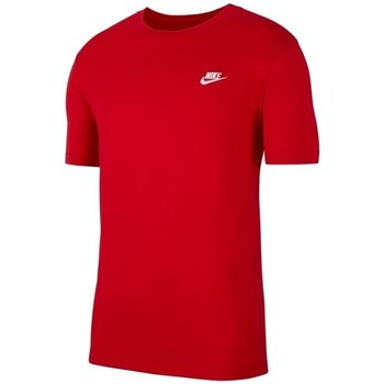 Nike T-SHIRT  CLUB / ROUGE Rouge