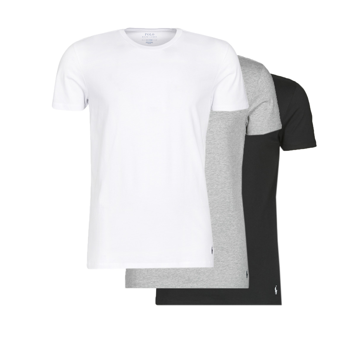 Vêtements Homme T-shirts manches courtes Australian Open Polo Bear Tee 3 PACK CREW UNDERSHIRT Noir / Gris / Blanc