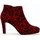 Chaussures Femme Bottines Gabor Bottines en cuir nubuck à talon aiguille Rouge