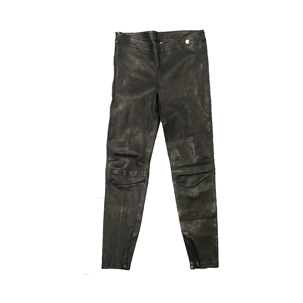 Vêtements Femme Pantalons fluides / Sarouels Rich & Royal Pantalon Noir Cuir 13Q997 Noir