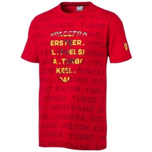 Vêtements Homme T-shirts manches courtes Puma Ferrari Rouge