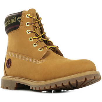 Chaussures Femme Boots Timberland 6in Logo Collar Boot marron