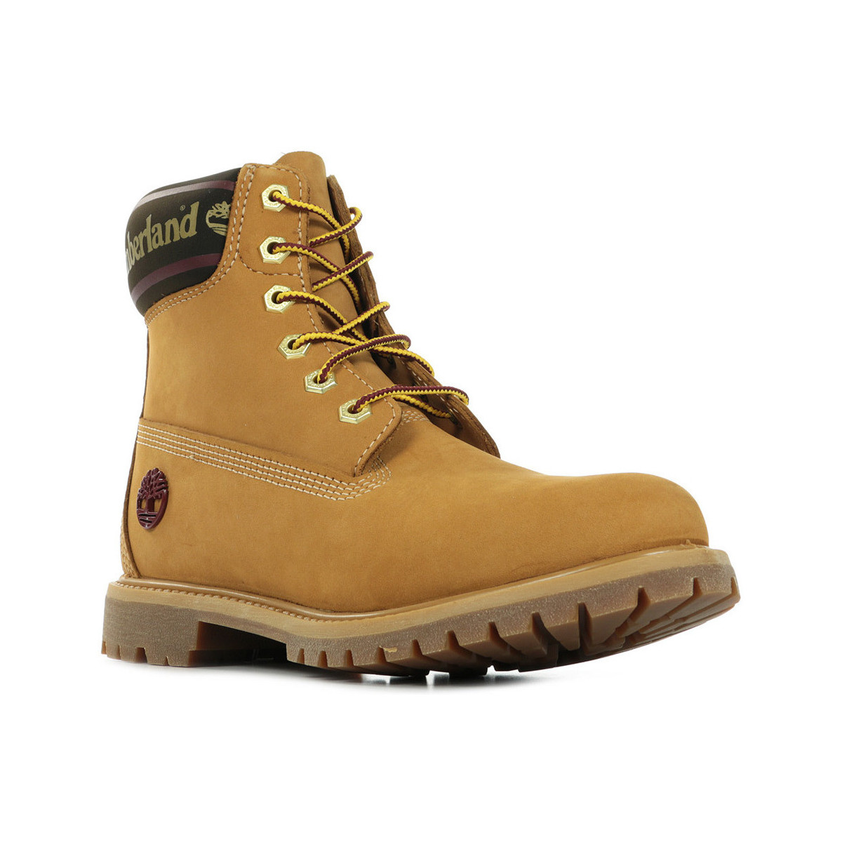 Chaussures Femme Boots Timberland 6in Logo Collar Boot Marron