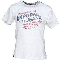 Vêtements Garçon T-shirts manches courtes Kaporal T-Shirt Garçon Run Blanc Cassé Blanc