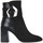 Chaussures Femme Low boots Café Noir CAFE NOIR  TRONCHETTO FIBBIA Noir