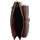 Sacs Femme Pochettes de soirée Hexagona Pochette cuir  ref 46670 Chocolat 21.5*14.5*6.5 cm Marron