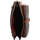 Sacs Femme Pochettes de soirée Hexagona Pochette cuir  ref 46670 Chocolat 21.5*14.5*6.5 cm Marron