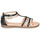 Chaussures Fille firma norteamericana a su catálogo para el trail running Geox SANDAL KARLY GIRL Noir / Doré